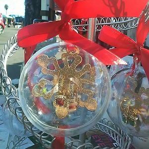 COPY - Ornament Hoop CZ Earrings Red